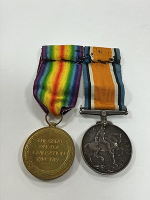 Lot 605 - WWI Army Veterinary Corps Medal Duo,...
