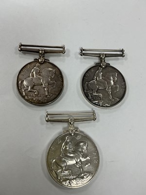Lot 569 - WWI Machine Gun Corps British War Medals (x 3)...