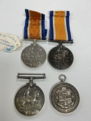 Lot 612 - WWI British War Medals (x 3) Awarded to:-...