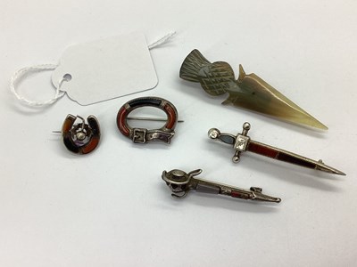 Lot 102 - A Small Collection of Scottish Style Hardstone...