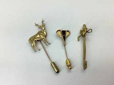 Lot 87 - A Novelty Antelope Style Stick / Lapel Pin,...
