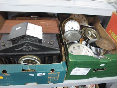 Lot 1120 - Clock restoration, including antique French...