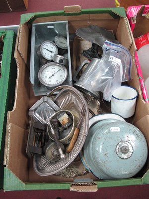Lot 1061 - Metalware, including silver plated tableware,...