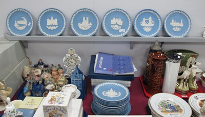 Lot 1169 - Wedgwood Jasperware Christmas Plates,...