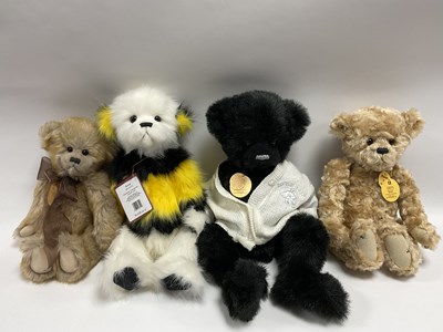 Lot 314 - Four Charlie Bears Teddy Bears designed by...