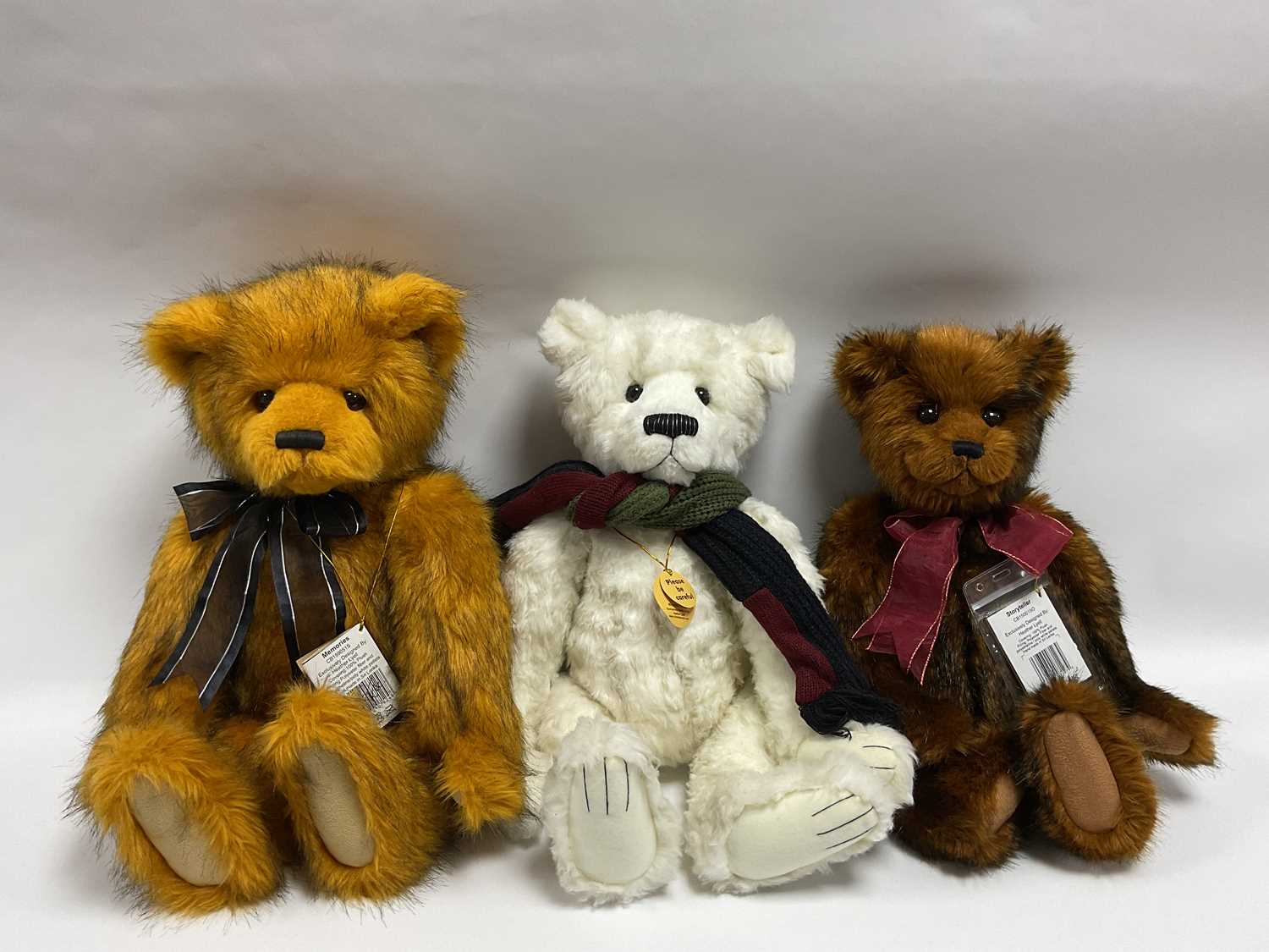 Lot 308 - Three Charlie Bears Teddy Bears designed by...