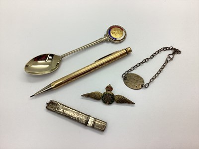 Lot 177 - A Royal Air Force Sweetheart Brooch, the green...
