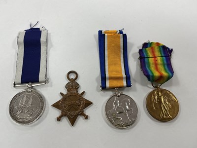 Lot 577 - WWI Medals, comprising 1914 - 15 Star (J...