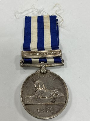 Lot 551 - Egypt 1882 Medal Highland Light Infantry (1735...