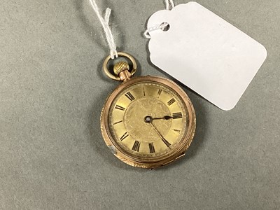 Lot 215 - An Ornate Patterned Ladies Fob Watch, the...