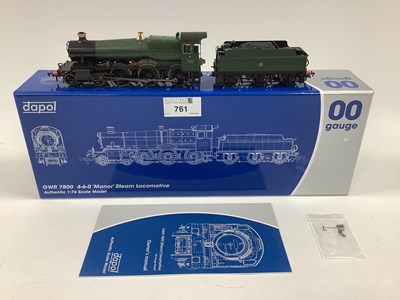 Lot 761 - A Boxed Dapol 00 Gauge "7800 Torquay Manor"...