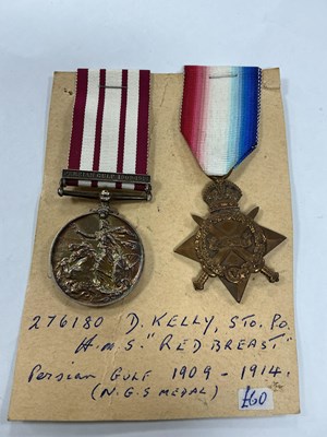 Lot 555 - Naval General Service Medal GVR (276180 D...