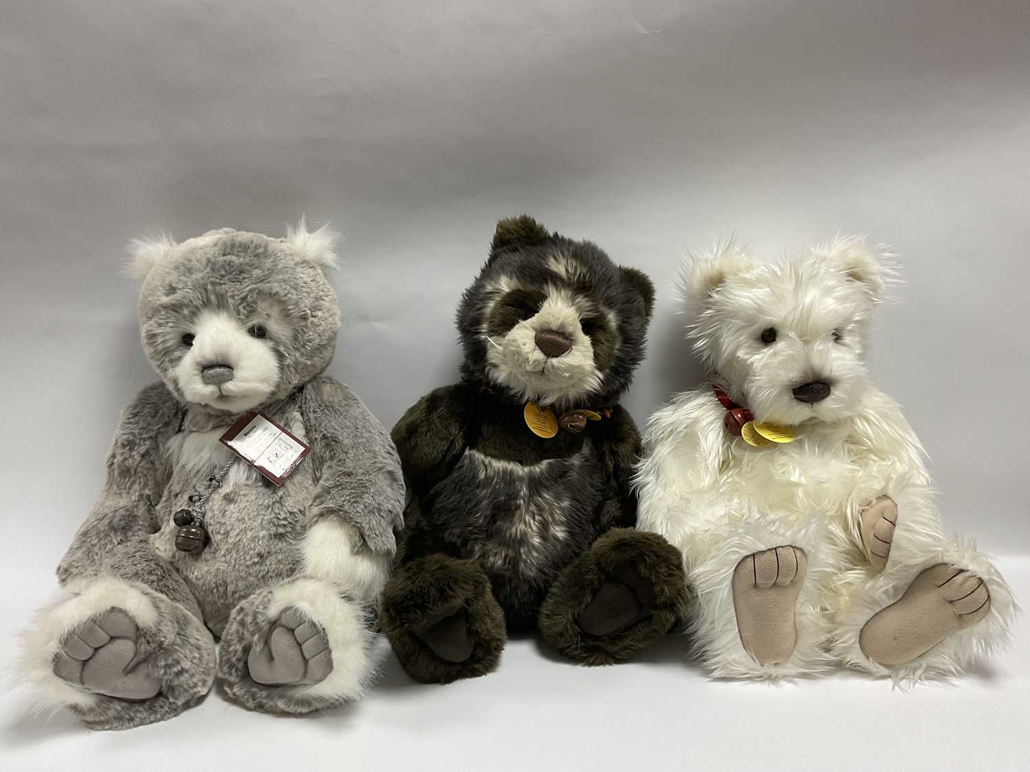 Lot 323 - Three Charlie Bears Teddy Bears designed by...