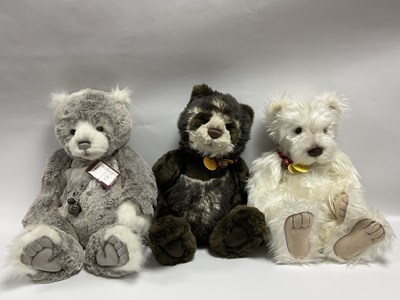 Lot 323 - Three Charlie Bears Teddy Bears designed by...