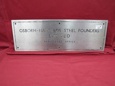 Lot 1377 - Osborn-Hadfields Steel Founders Limited...