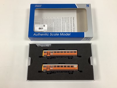 Lot 861 - A Boxed Dapol N Gauge Class 142 Twin Railcar,...