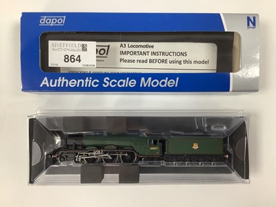Lot 864 - A Boxed Dapol N Gauge A3 Class "The White...