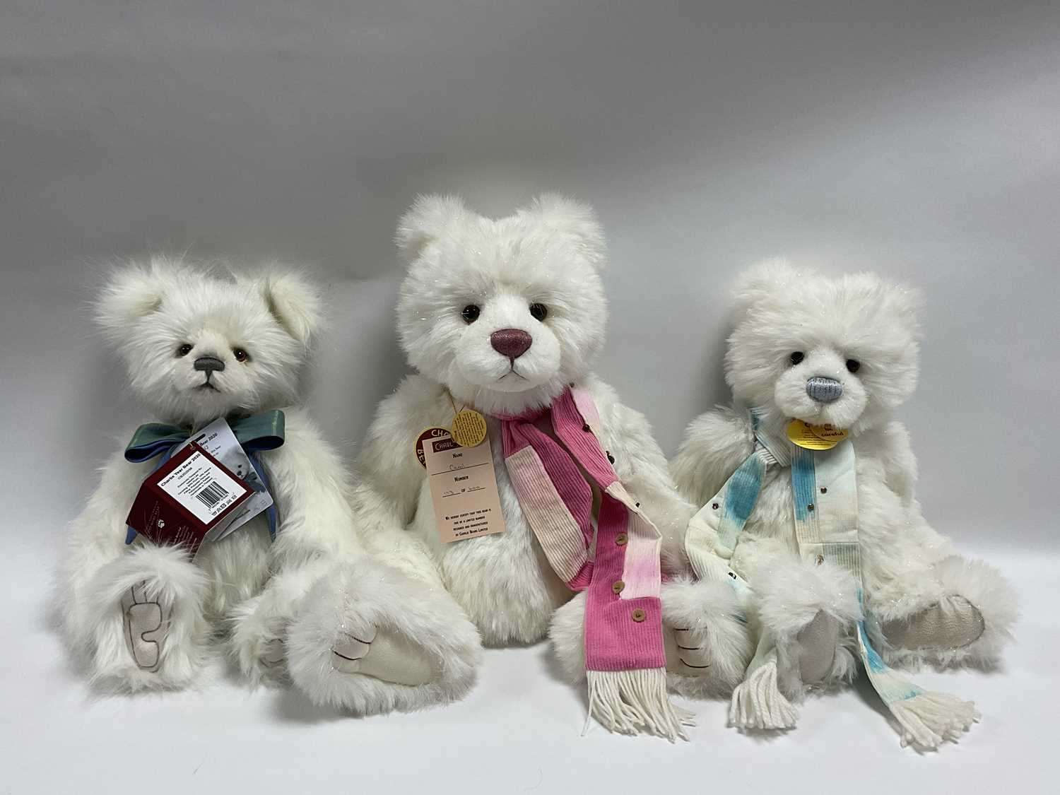 Lot 371 - Three Charlie Bears Teddy Bears designed by...