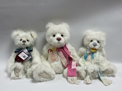 Lot 371 - Three Charlie Bears Teddy Bears designed by...