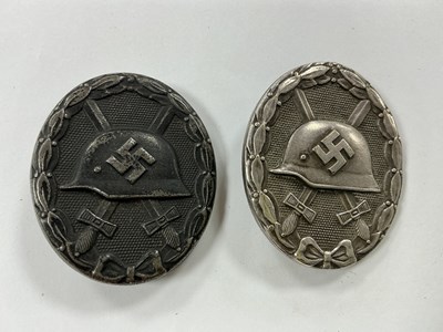 Lot 507 - WWII German Third Reich Silver Wound Badge,...