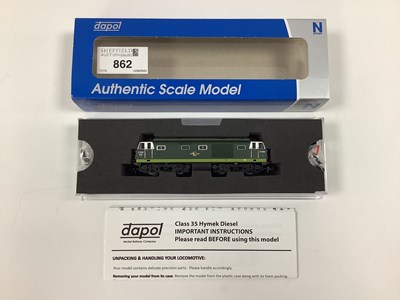 Lot 862 - A Boxed Dapol N Gauge "Hymek" Diesel, in BR...