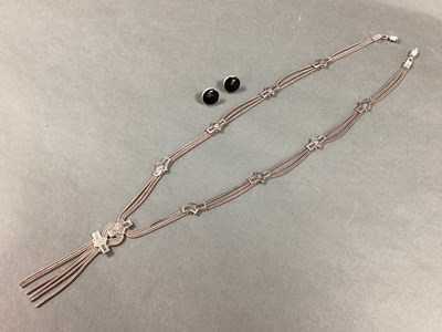 Lot 89 - An Albertina Style Necklace, the multi-strand...