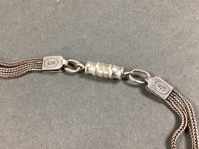 Lot 89 - An Albertina Style Necklace, the multi-strand...