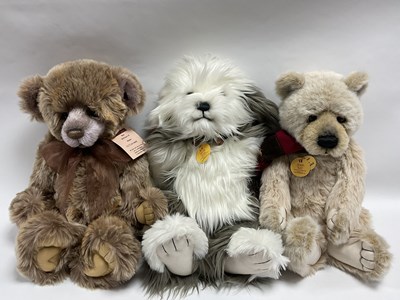 Lot 317 - Three Charlie Bears Teddy Bears designed by...