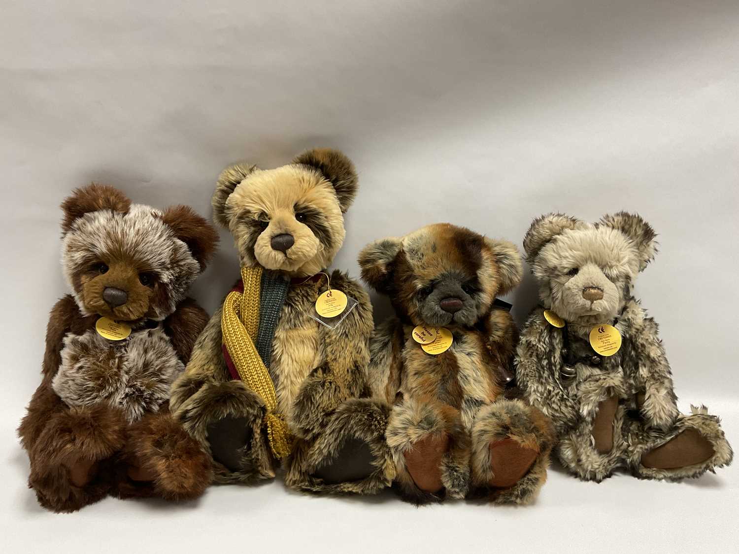 Lot 324 - Four Charlie Bears Teddy Bears designed by...