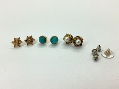Lot 82 - A Pair of Pearl Set Earrings, of openwork...