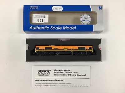 Lot 853 - A Boxed Dapol N Gauge Class 66 Locomotive...