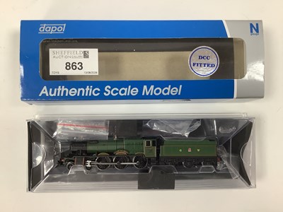 Lot 863 - A Boxed Dapol N Gauge "Hall" Class 4-6-0...