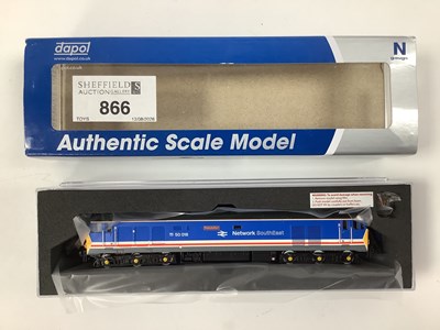 Lot 866 - A Boxed Dapol N Gauge Class 50, in Network...