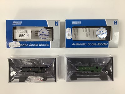 Lot 850 - Two boxed Dapol N gauge pannier tanks: "9659"...