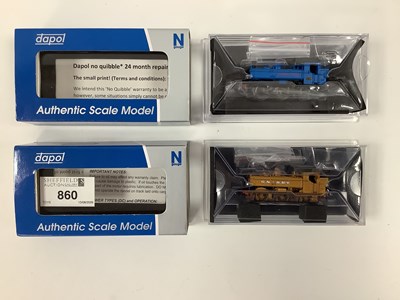 Lot 860 - Two boxed Dapol N gauge pannier tanks: "3650"...