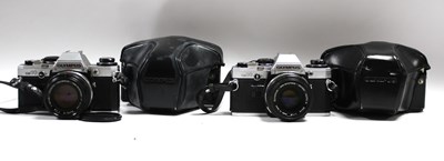 Lot 808 - Olympus OM10 35mm SLR Film Camera, with...