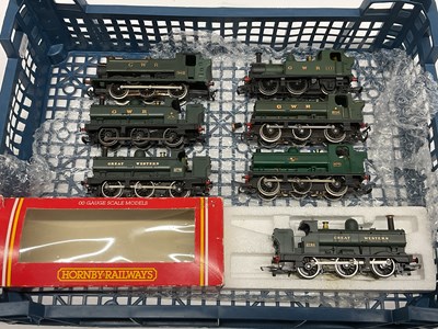 Lot 572 - Seven 00 gauge Great Western tank engines: a...