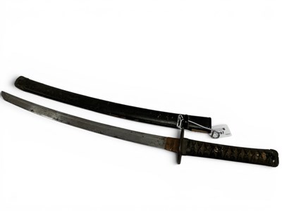 Lot 397 - Japanese Wakizashi Short Sword, with scabbard,...