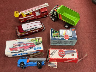 Lot 664 - Ex Shop Stock; Five Plastic, Pressed Steel and...