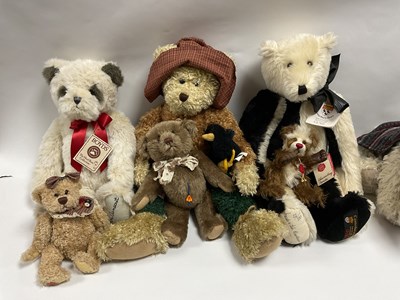 Lot 330 - Ten Teddy Bears / Soft Animals by Hermann,...