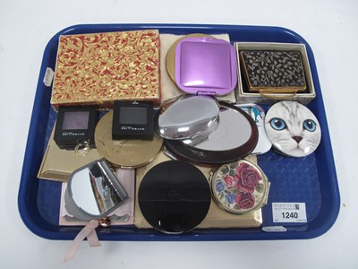Lot 1240 - A Collection of Assorted Compact Mirrors,...