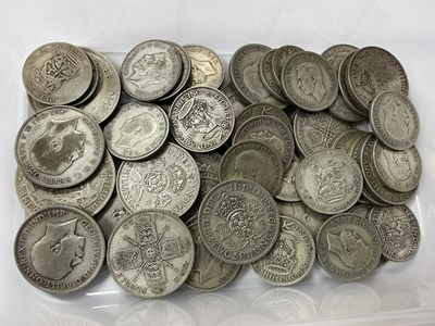 Lot 557 - Collection Of GB Pre 1947 Silver Coins,...