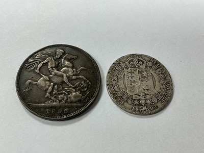 Lot 536 - 1896 GB Victoria Silver Crown, together with...