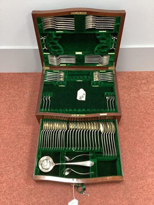 Lot 101 - A Matched Hallmarked Silver Twelve Setting...