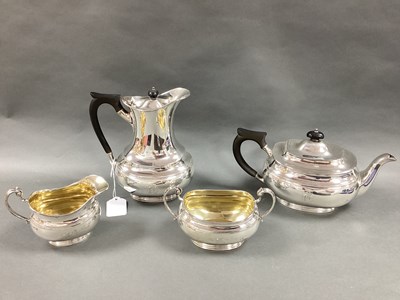Lot 46 - A Matched Hallmarked Silver Four Piece Tea Set,...