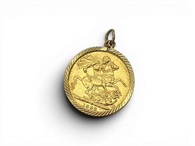 Lot 146 - A Victoria Sovereign Pendant, 1898, loose set...