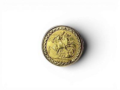 Lot 186 - A Victoria Sovereign Ring, 1887, 9ct gold...