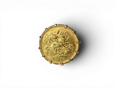 Lot 185 - An Edward VII Half Sovereign Ring, 1908 (S),...