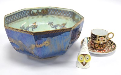 Lot 1054 - A Wedgwood Lustre Porcelain Octagonal Bowl,...