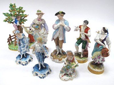 Lot 1025 - A Sitzendorf Porcelain Figure Group, modelled...